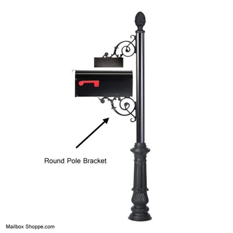 mailbox mounting brackets metal pole|mailbox bracket for round pole.